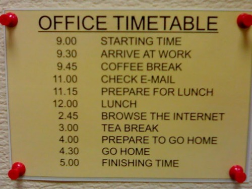 Office Timetable
