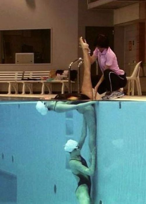 Тренировка в бассейне