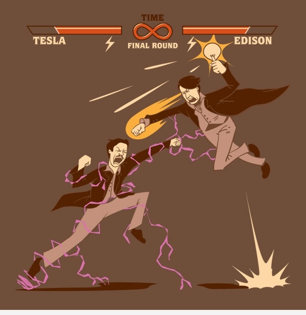 Tesla vs Edisson