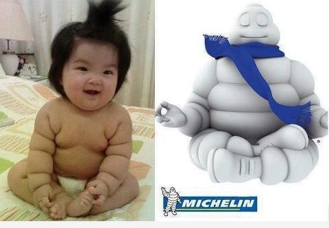 Ребенок Michelin