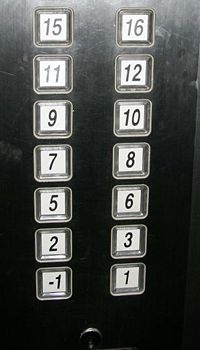 В лифте